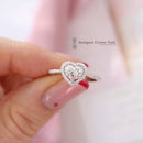 18ct White Gold Heart Cut Diamond 1.00ct Ring