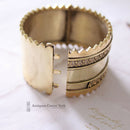Victorian Wide Silver Gilt Bangle
