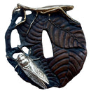 Japanese Tsuba Okimono, with Applied Preying Mantis and Fly.