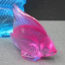 New Lalique: Fuchsia fish seal/sculpture
