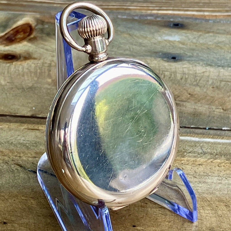 Gold Plated Half Hunter Pocket Watch