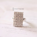 Exceptional Quality Diamond Rectangular Cluster