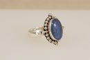 Beautiful Silver & Blue Opal Designer Statement Ring by Suarti