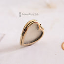 Vintage 9ct Turquoise & Pearl Heart Locket