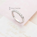 18ct White Gold Diamond 1/2 Eternity Ring 0.42ct