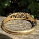 Antique Edwardian Old Mine Cut Diamond 18ct Gold Five Stone Engagement Ring (1.40cts)