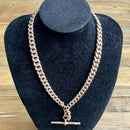 Late Victorian Graduated 9ct Gold Double Albert Watch Chain Necklace | 56 grams