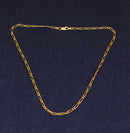 Stylish Vintage Italian 9ct Gold Oval Link Necklace – Birmingham 1990