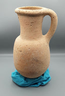 An Ancient Holyland,Iron Age Period, Terracotta Round Bottom Flagon.