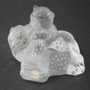 Lalique Madras jaguar cubs sculpture