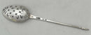 George II Silver Shell Back Mote Spoon. London, circa 1750 - 1760, James Tookey.