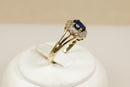 9ct Gold Sapphire and Diamond Ring