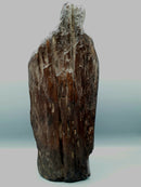 A Tudor Period Carved Oak Figure Of The Madonna.