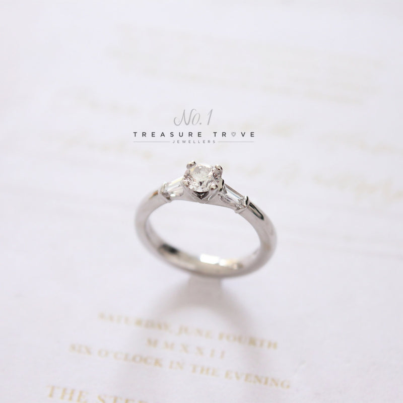 Platinum Diamond Solitaire 0.45ct