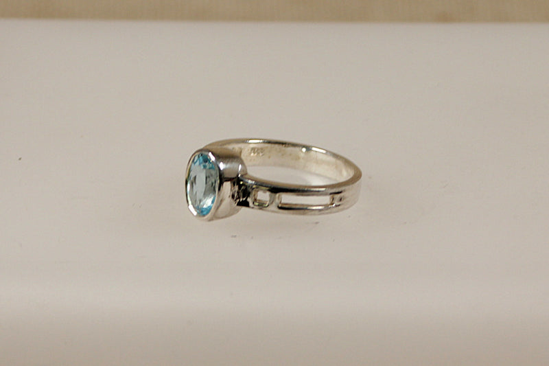 Silver & Topaz Ring