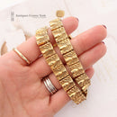 Vintage 1970s Zolotas Greek Revival 950 Silver Gilt Collar Necklace