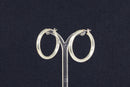 Classic Sterling Silver Large Hoop Earrings