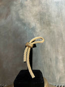Vintage Christian Dior Statement Rope Gold Plated Brooch