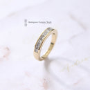 18ct Princess-Cut Diamond 1.00ct Half Eternity Ring