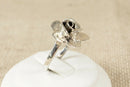 Vintage Silver Rose Ring