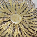 Filigree Silver & Coral Pendant on 17" Silver Chain