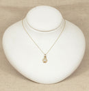 9ct Gold & Fire Opal Pendant