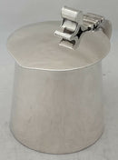 Edwardian Arts & Crafts Silver Lidded Tankard. Sheffield 1909 Thomas Bradbury & Sons Ltd. 12.7 troy ounces.