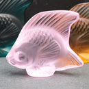 New Lalique: Pink fish seal/sculpture