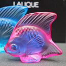 New Lalique: Fuchsia fish seal/sculpture