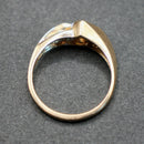 10ct gold opal and diamond ring
