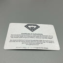 Silver and black spinel ring