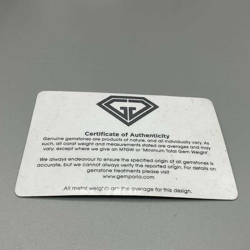 Silver and black spinel ring