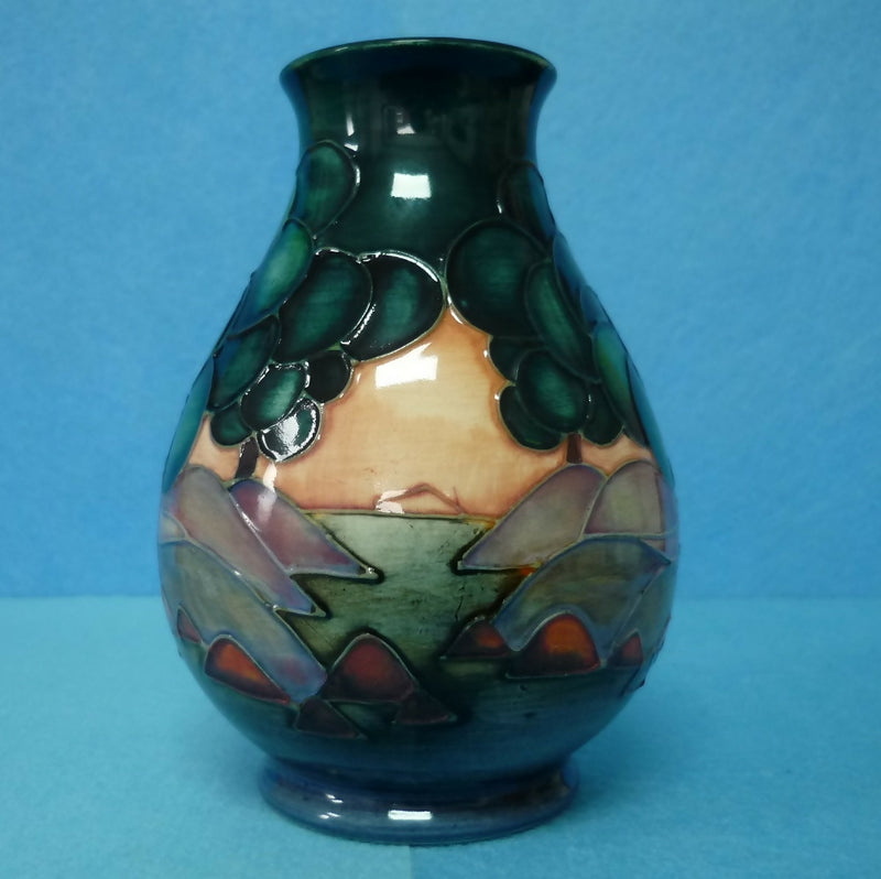 Moorcroft Vase (5.31 inch) in the Mamoura Design by Sally Tuffin