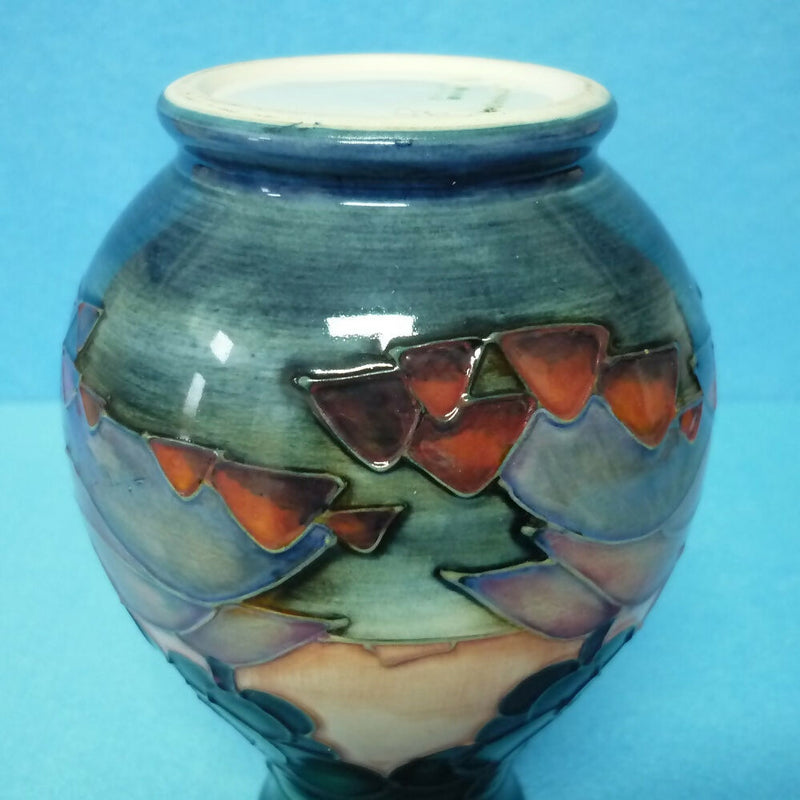 Moorcroft Vase (5.31 inch) in the Mamoura Design by Sally Tuffin