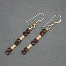Bridget: Brown aaa crystal drop earrings
