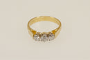 18ct Gold Diamond Trilogy Ring
