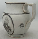Vice Admiral Horatio Nelson, 1st Viscount Nelson, Pearlware Portrait Jug, circa 1805.