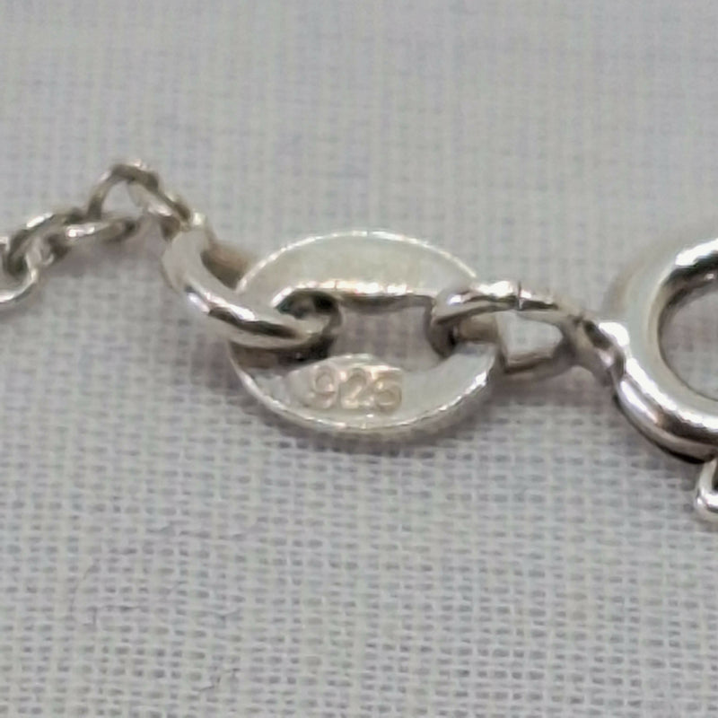 Filigree Silver & Coral Pendant on 17" Silver Chain