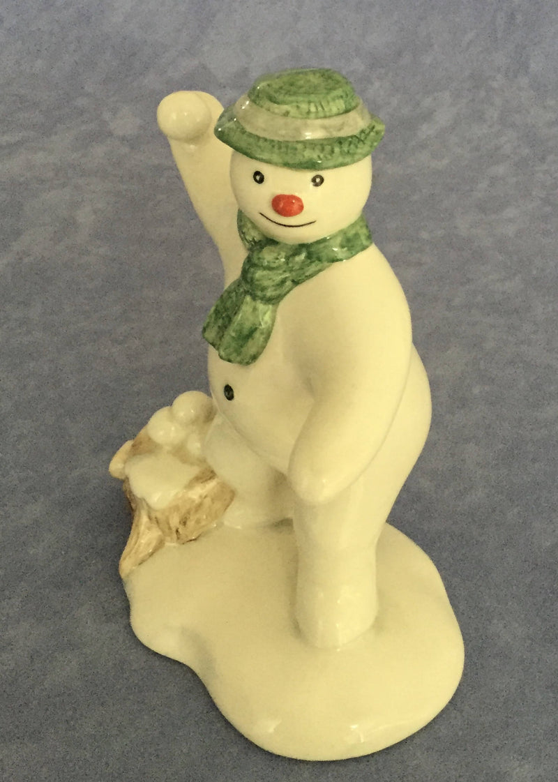 Royal Doulton Snowman figurine Royal Doulton Snowballing figurine DS22 Boxed