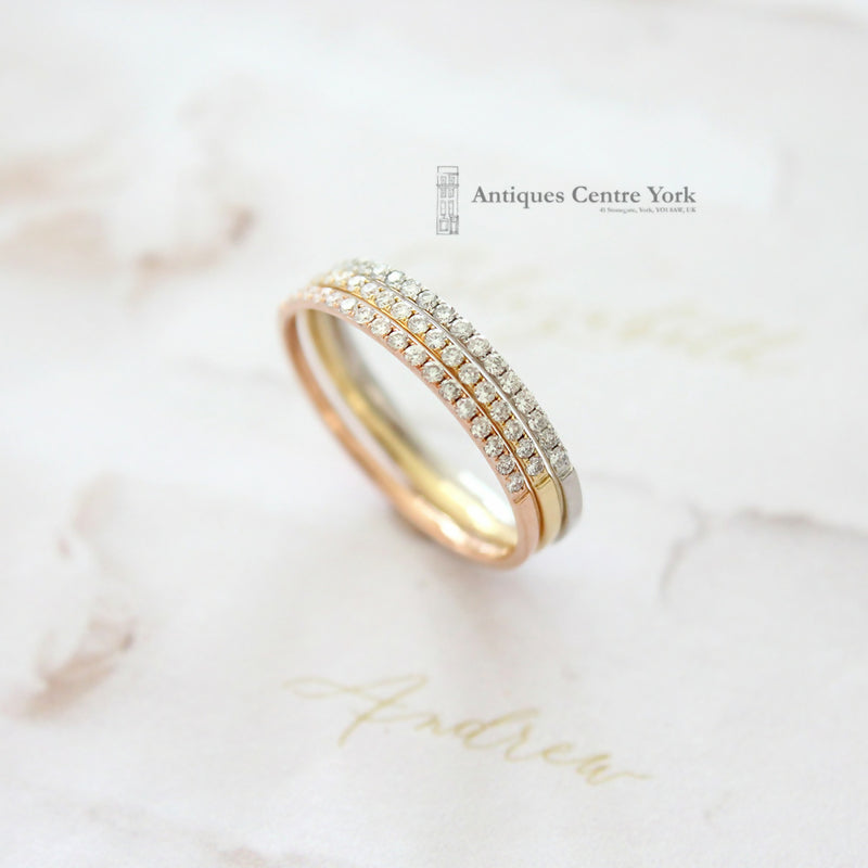 18ct White Gold & Diamond Wedding Band/Eternity Ring