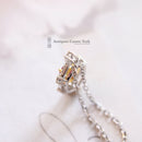 Art Deco Style 18ct White Gold Ruby & Diamond Pendant
