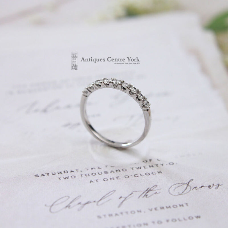 18ct White Gold Diamond Half Eternity 0.30ct