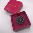 Butler and Wilson Large Multicoloured Rhinestone Daisy Ring UK Size P
