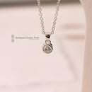 18ct White Gold Diamond Solitaire Pendant 0.50ct