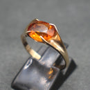 9ct gold citrine solitaire ring