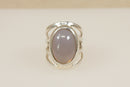 Silver & Agate Statement Ring