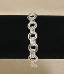Silver Bold, Double Round Link Bracelet