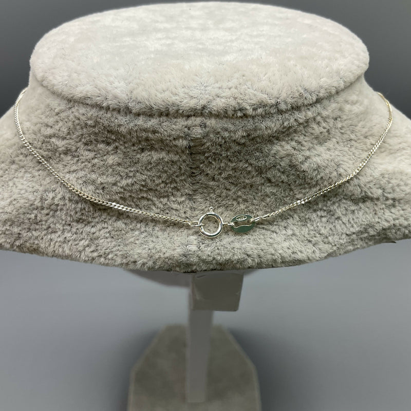 Silver and CZ dolphin pendant