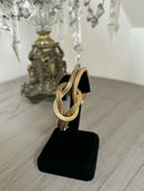 Vintage Christian Dior Gold-Plated Double Snake Chain Knot Bracelet