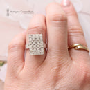 Exceptional Quality Diamond Rectangular Cluster